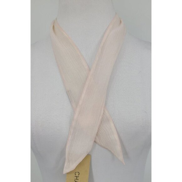 New Chan Luu Necktie Scarf Mauve Chalk Light Pink Viscose 2" x 33" - Picture 1 of 4